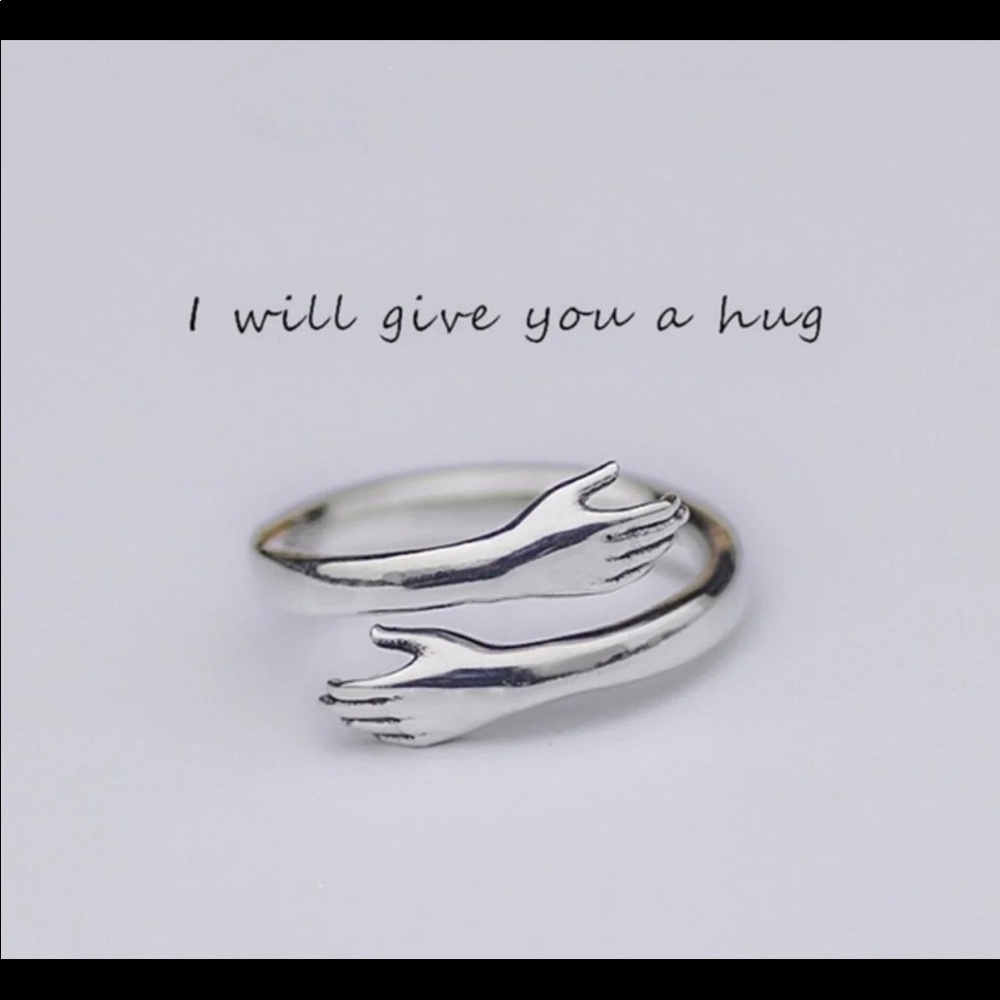 RNG SILVER 925 NEW HUG HAND WRAP ADJ. RING